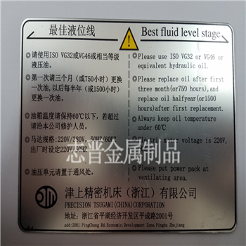 铭牌